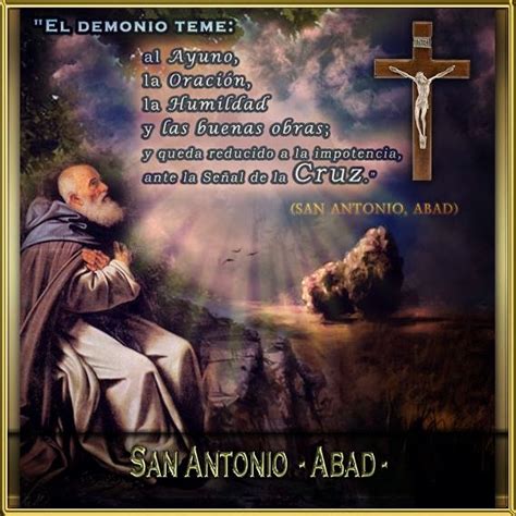 Frases de San Antonio Abad para reflexionar y。